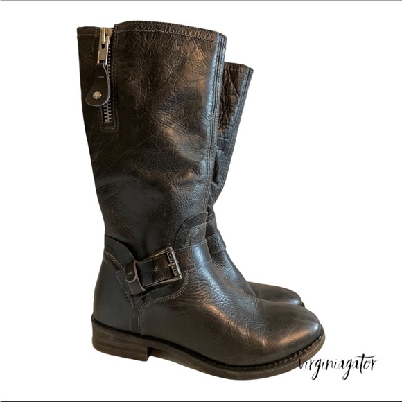 Bed Stu Shoes Bed Stu Token Black Distressed Leather Dual Zipper